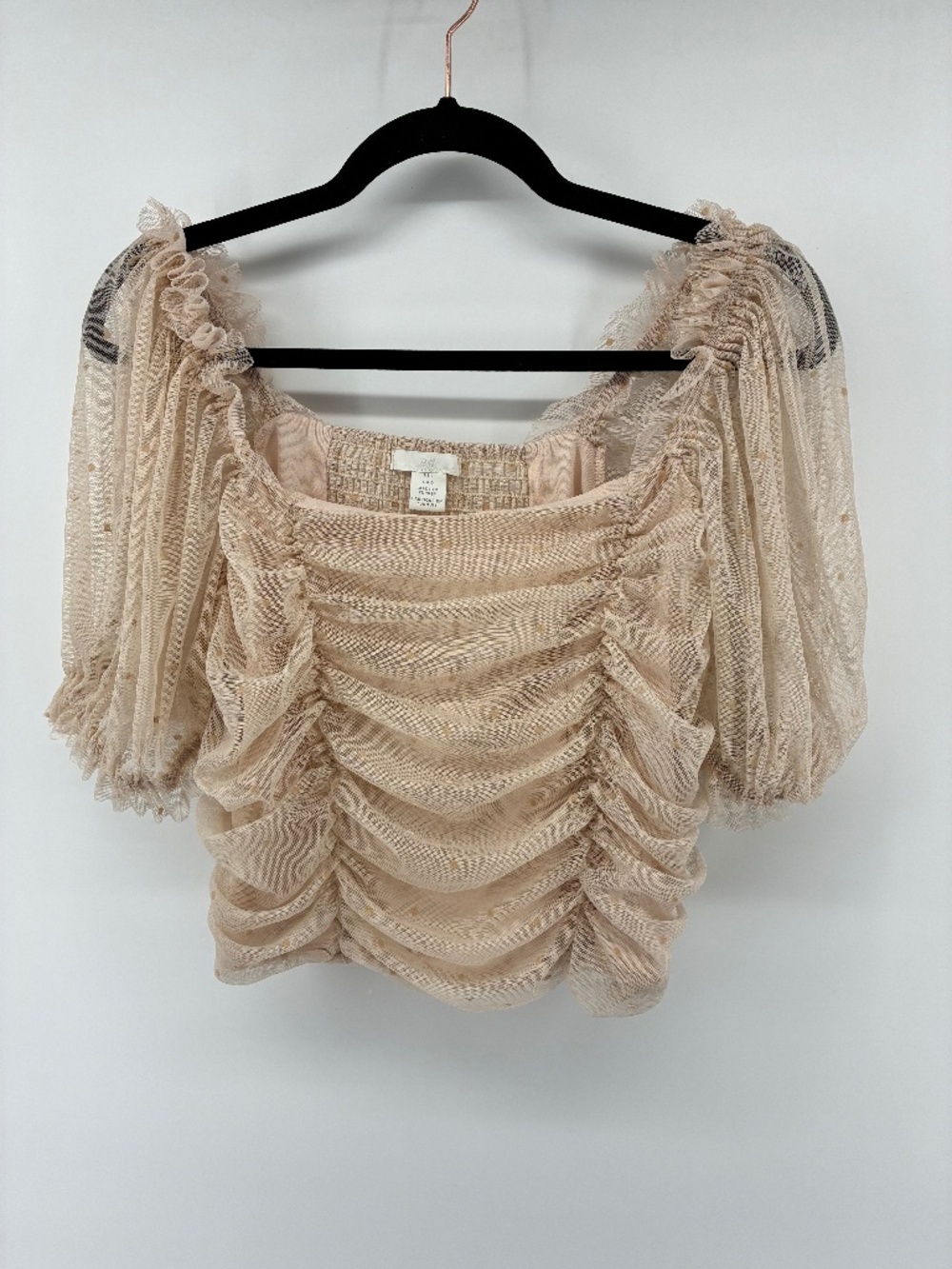 MASSIVE $10 SALE H&M Crop w/ Tulle Sleeves